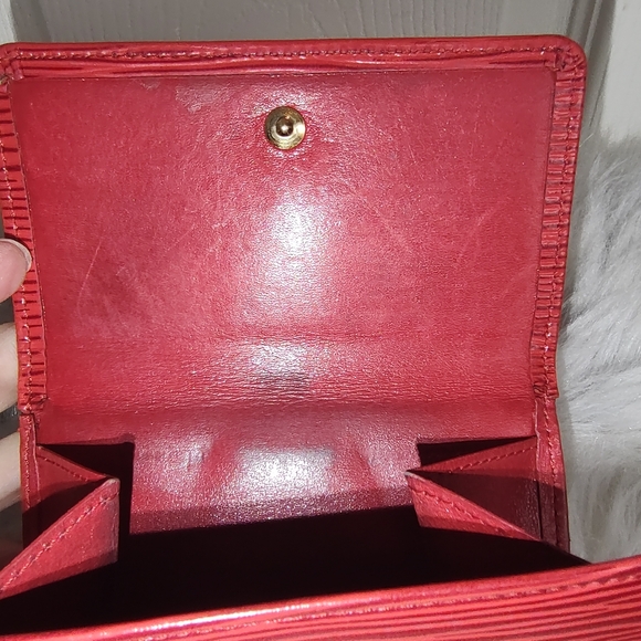 vintage Louis Vuitton epi wallet 90s Elise portefeuille trifold - Picture 9 of 16